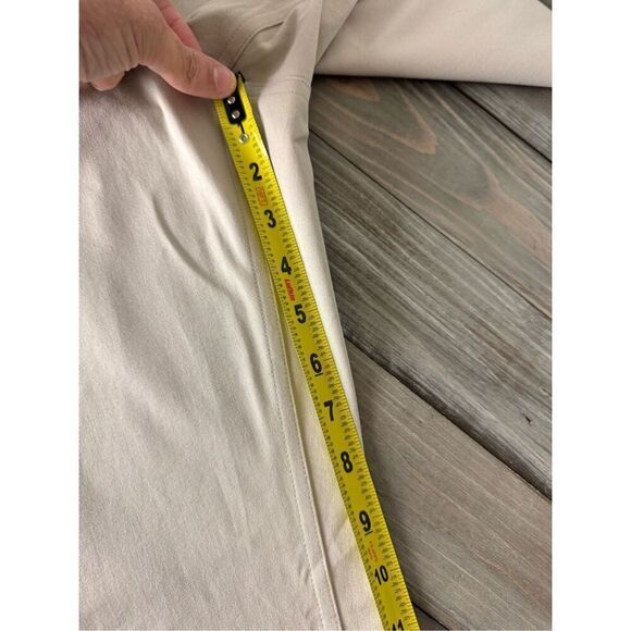 NWT Eileen Fisher Organic Cotton Muslin Straight Pants Jeans Size Large - Picture 10 of 11